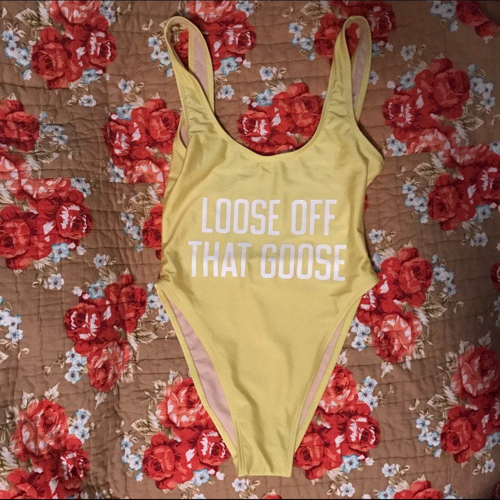 Private Party One Piece Yellow Swimsuit